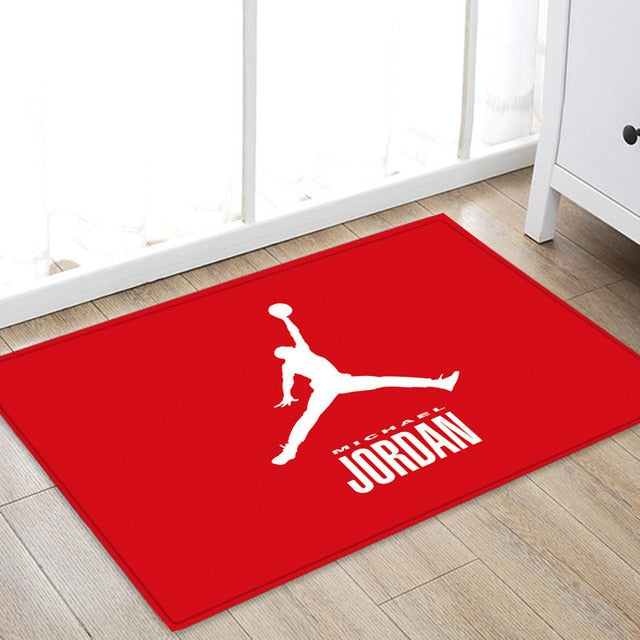 Jordan Basketball Rug - Soft Non-Slip Flannel Bath Mat