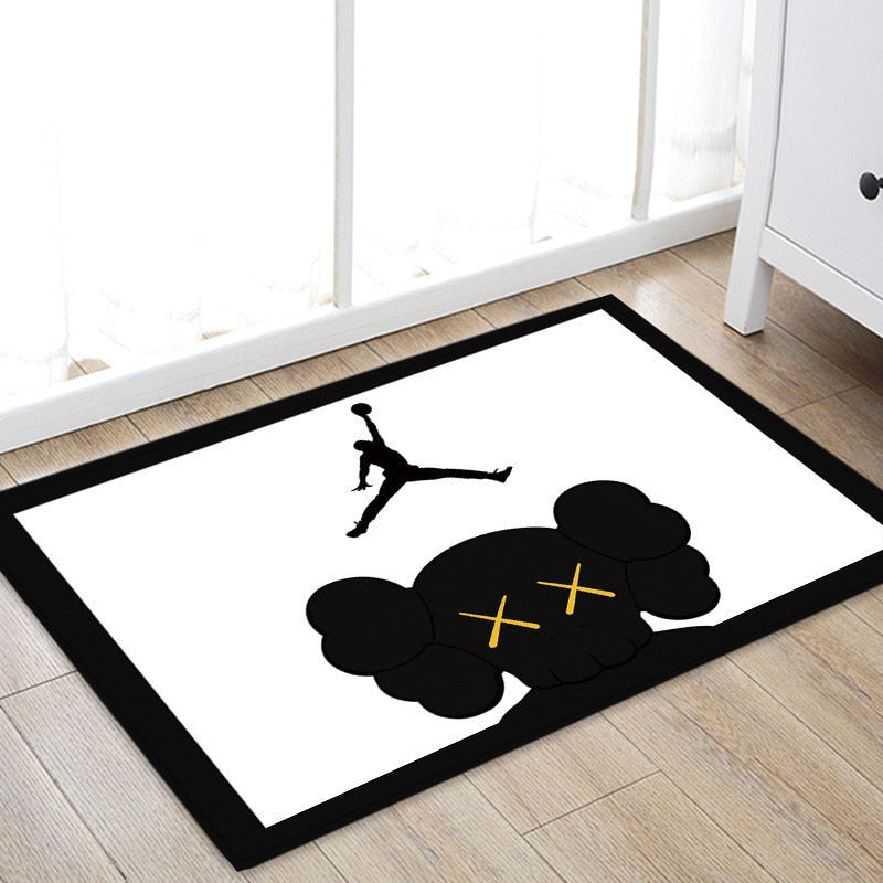 Jordan Basketball Rug - Soft Non-Slip Flannel Bath Mat