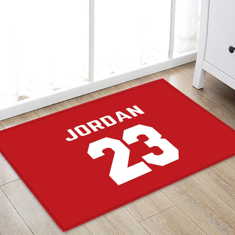 Jordan Basketball Rug - Soft Non-Slip Flannel Bath Mat