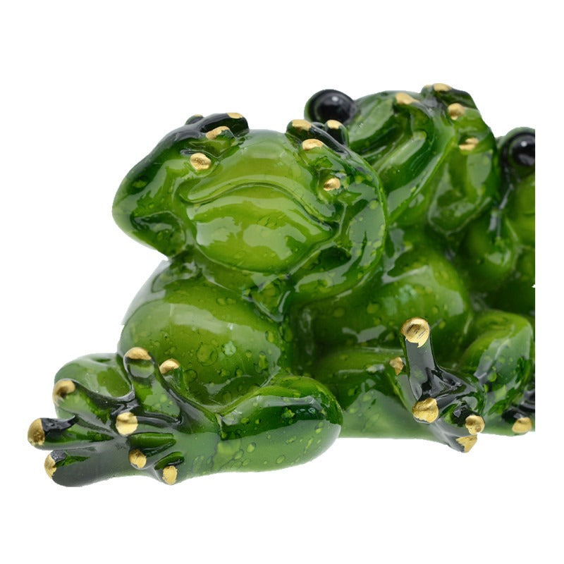 Frog Ornaments Set of 3 for Whimsical Home Decor