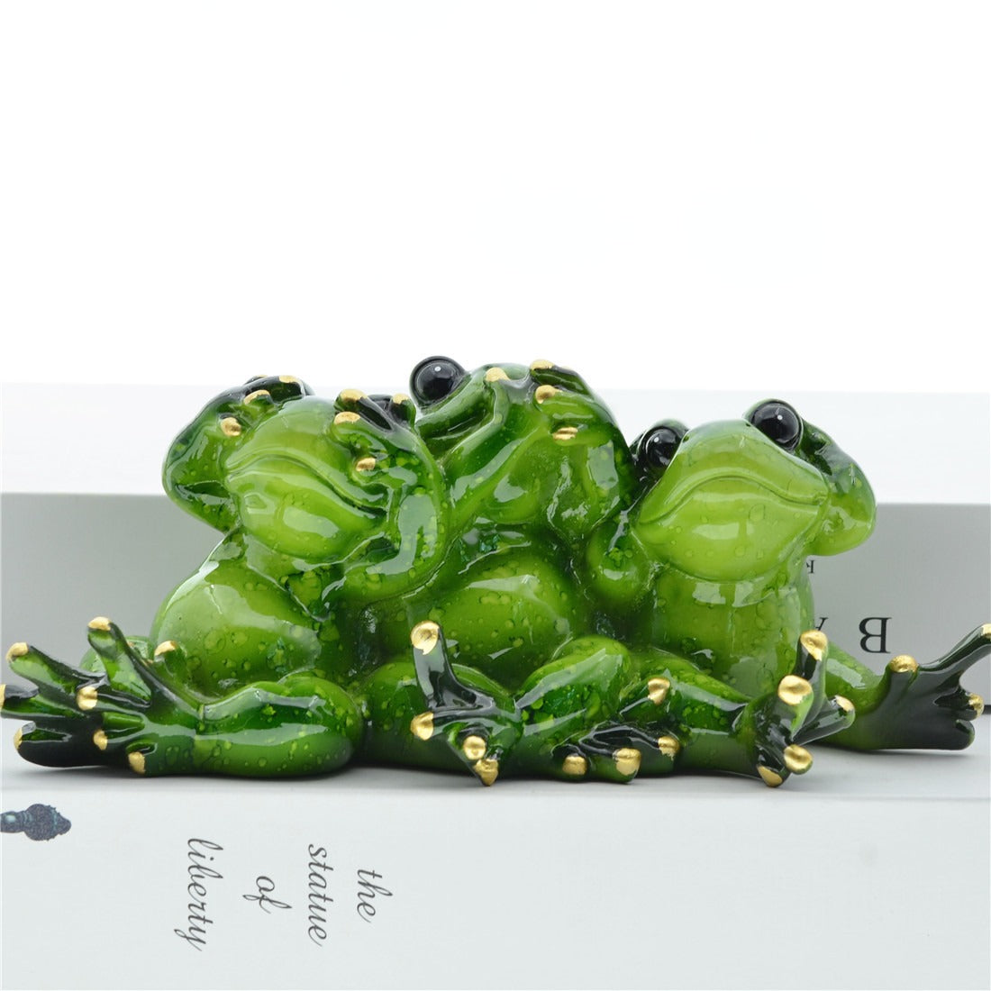 Frog Ornaments Set of 3 for Whimsical Home Decor