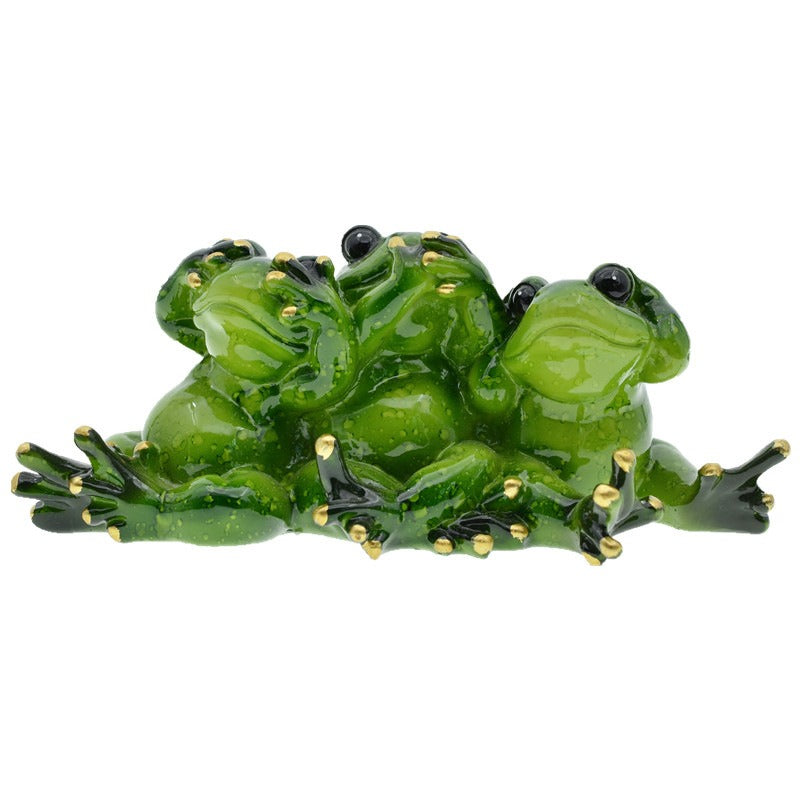 Frog Ornaments Set of 3 for Whimsical Home Decor