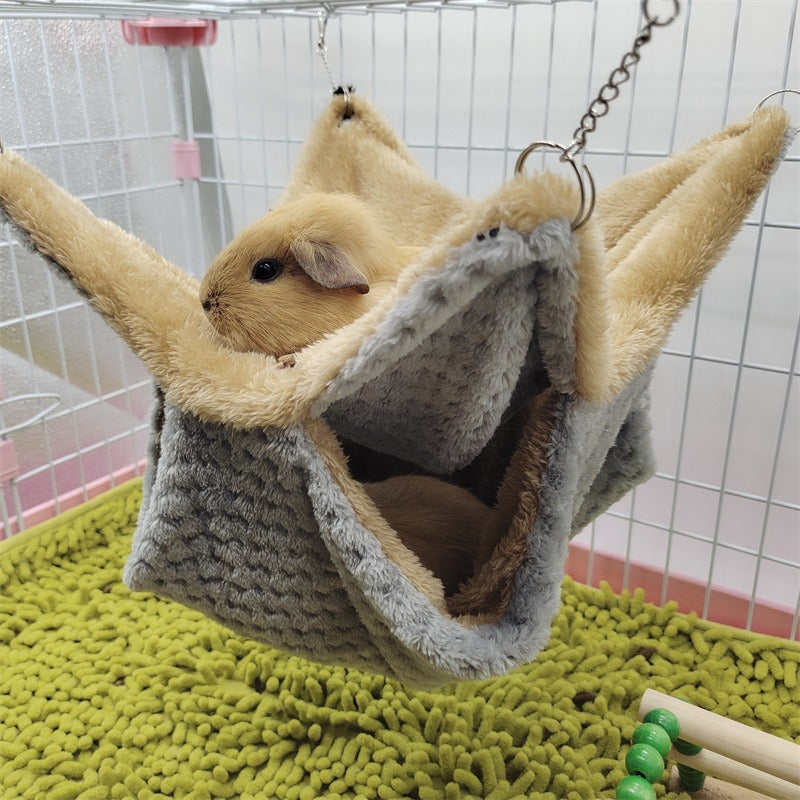 Small Pet Hammock for Cozy Double-Layer Winter Rest