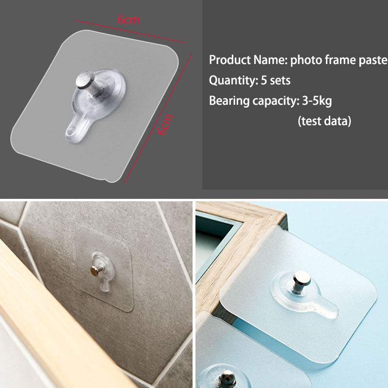 No Drill Adhesive Wall Hook for Kitchen and Bathroom