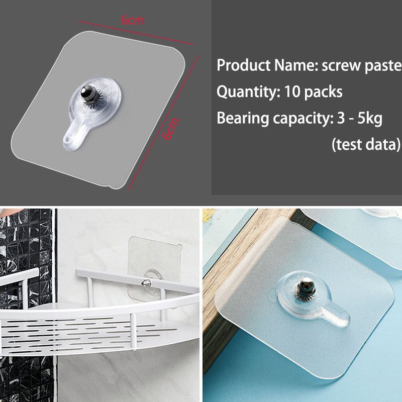 No Drill Adhesive Wall Hook for Kitchen and Bathroom