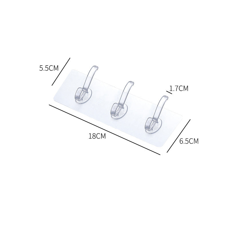 Traceless Adhesive Wall Hook for Renters & Bathrooms
