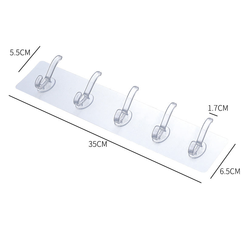 Traceless Adhesive Wall Hook for Renters & Bathrooms
