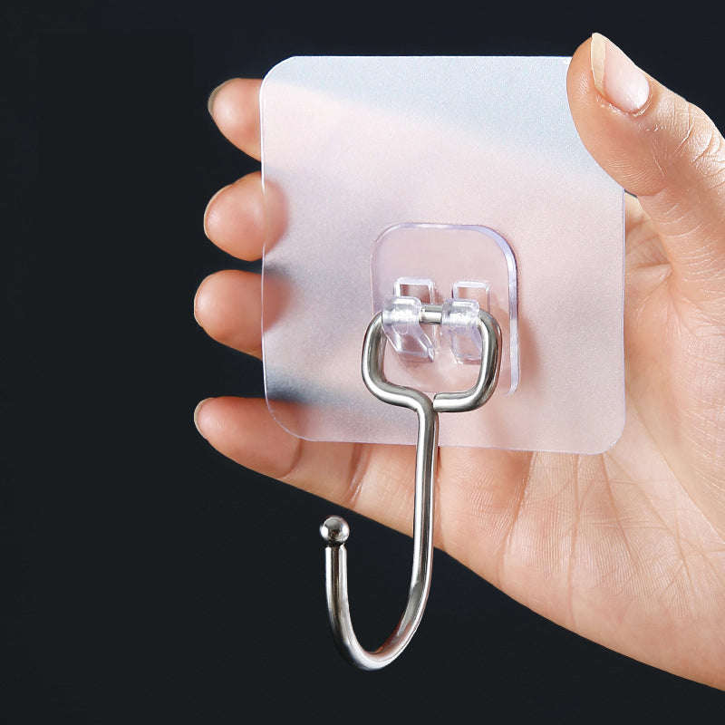 Traceless Adhesive Wall Hook for Renters & Bathrooms