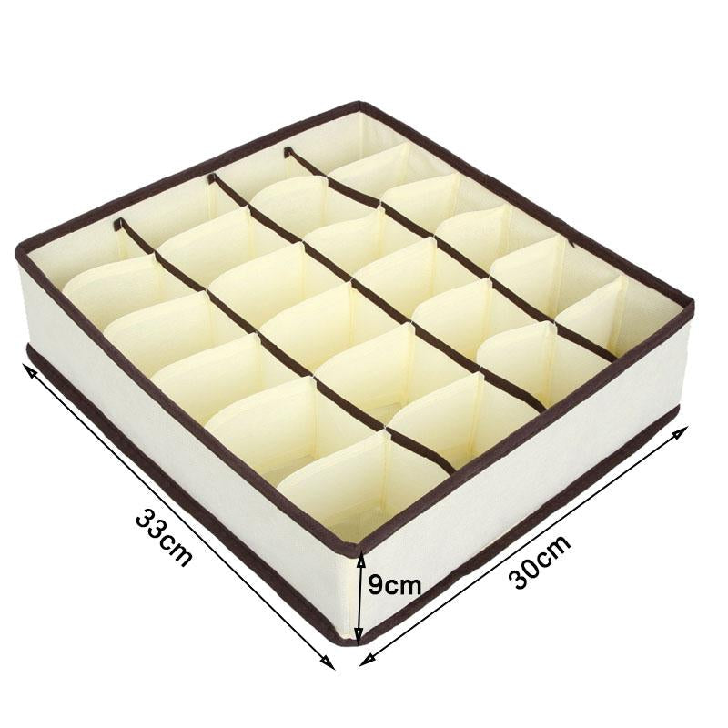 Foldable Underwear Drawer Organizer Set, 4 Sizes for Bras