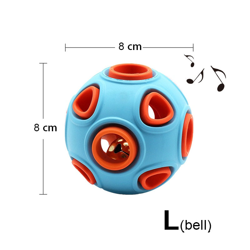 Interactive Treat-Dispensing Dog Ball Toy for Enrichment