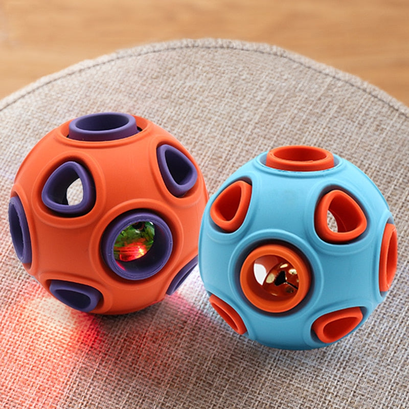 Interactive Treat-Dispensing Dog Ball Toy for Enrichment