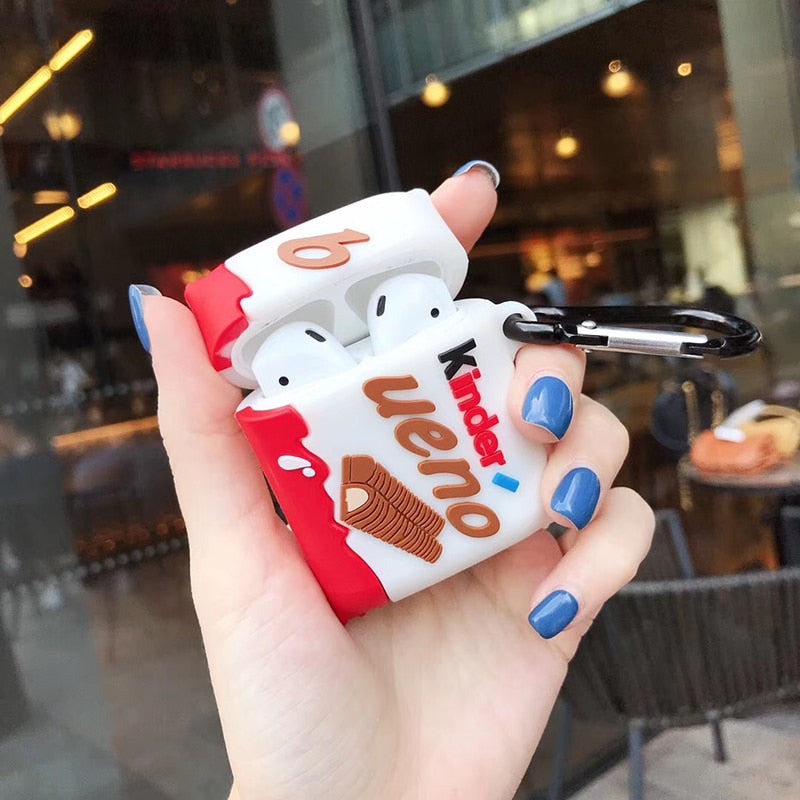 Kinder Bueno AirPods Case Cover, Soft Silicone Protector
