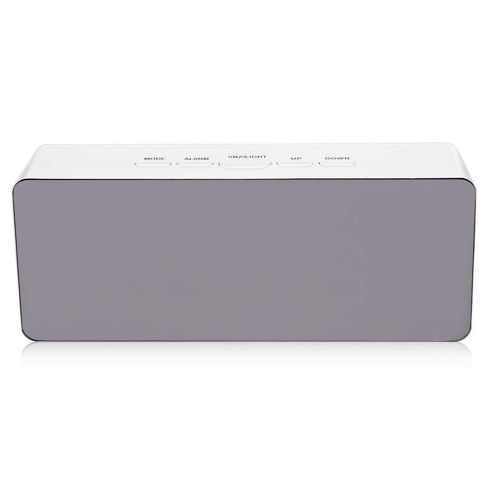 Mirror LED Alarm Clock With Clear Nighttime Display
