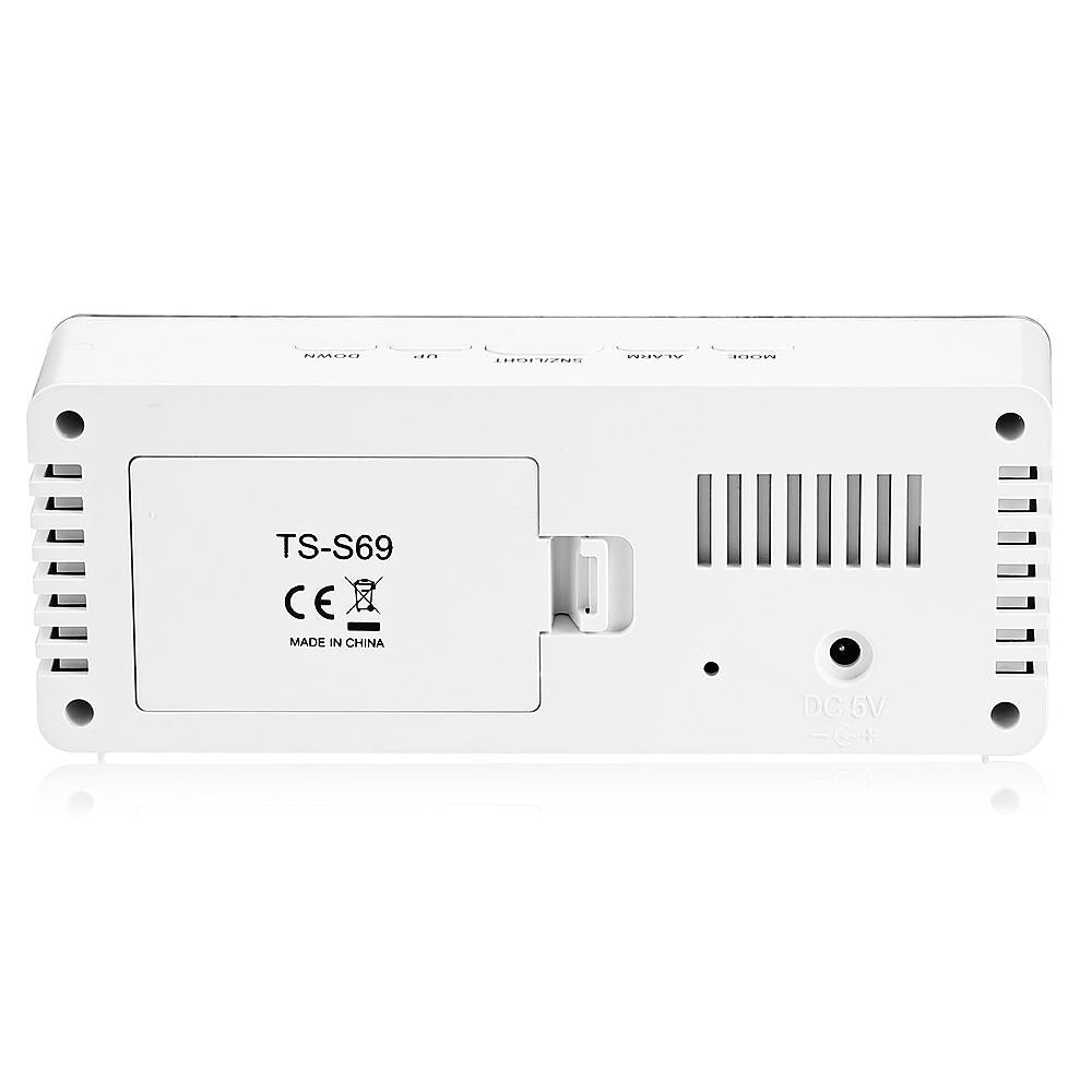 Mirror LED Alarm Clock With Clear Nighttime Display