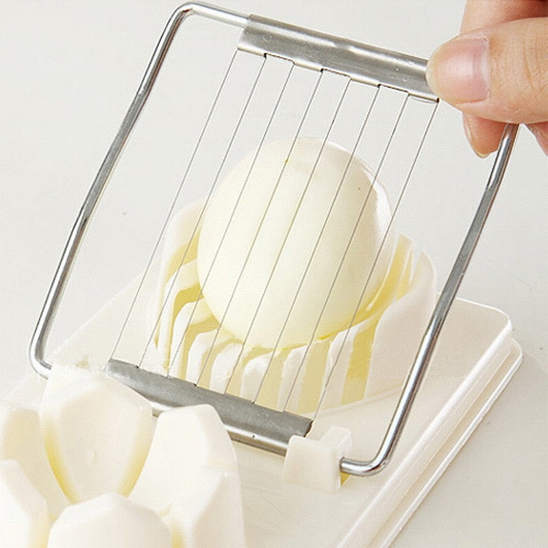 Egg Slicer and Wedger 2-in-1 with Stainless Wire Grid
