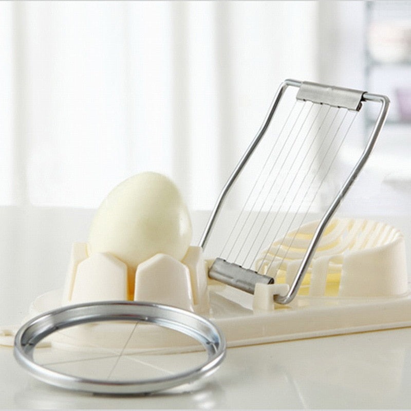 Egg Slicer and Wedger 2-in-1 with Stainless Wire Grid