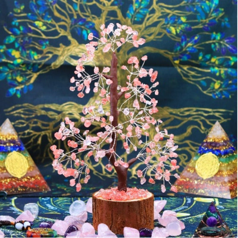 Crystal Fortune Tree Decor for Sparkling Desktop Spaces