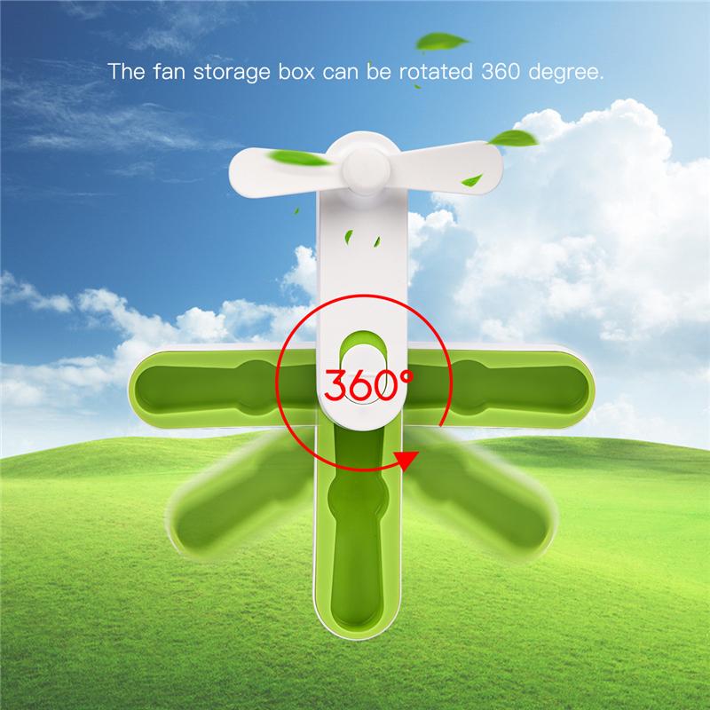 Pocket Folding USB Fan with Adjustable Wind Speed Control
