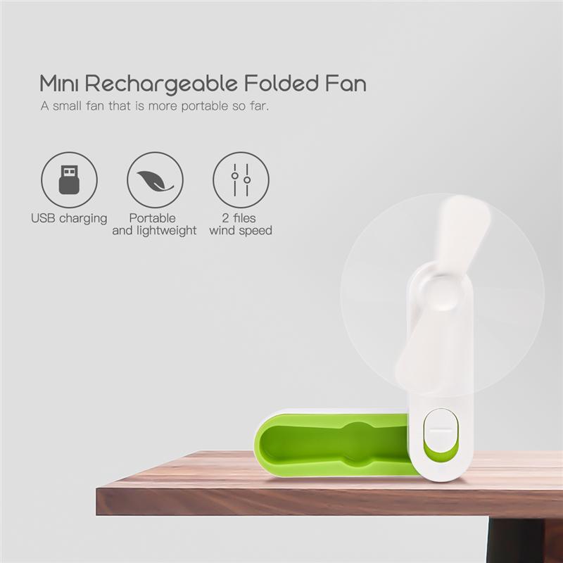 Pocket Folding USB Fan with Adjustable Wind Speed Control