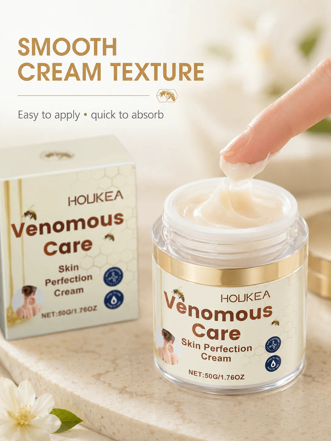 Bee Venom Skin Repair Cream — Gentle, Herbal Formula