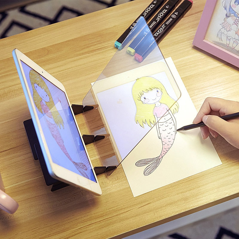 Optical Drawing Board for Easy Digital Artwork Tracing