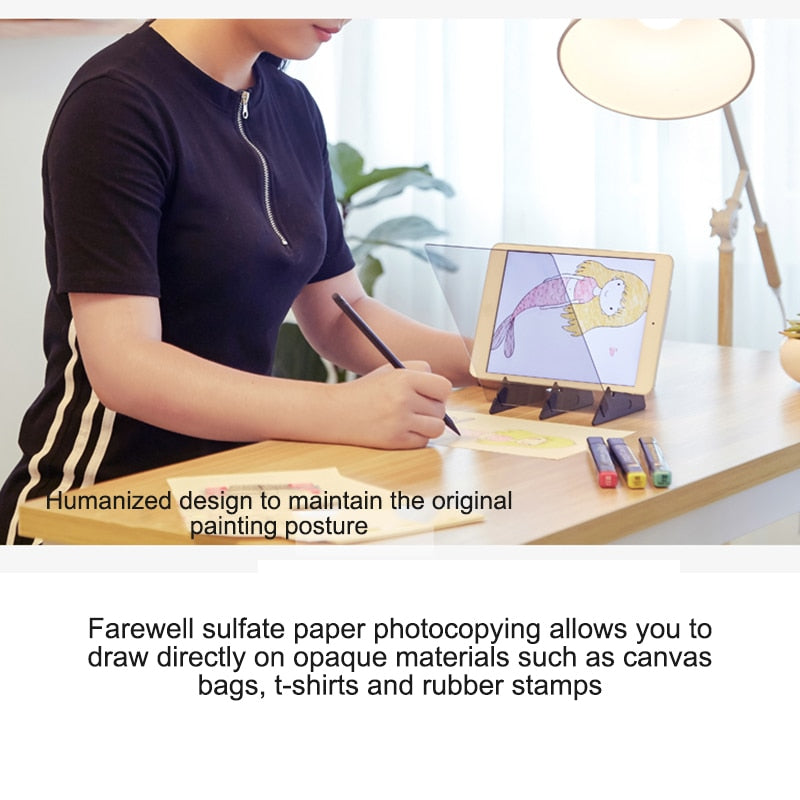 Optical Drawing Board for Easy Digital Artwork Tracing