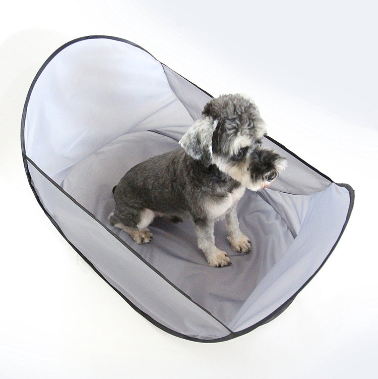 Pet Grooming Bib That Traps Loose Hair Mess