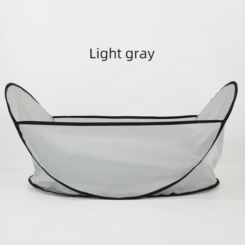 Pet Grooming Bib That Traps Loose Hair Mess