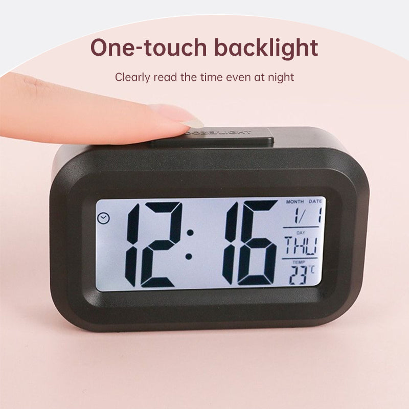 Digital LED Alarm Clock with Calendar & Temperature