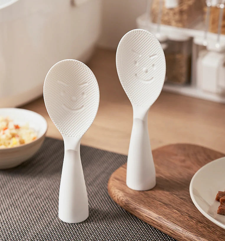 Non-Stick Rice Spoon with Smiling Face for Rice Cookers