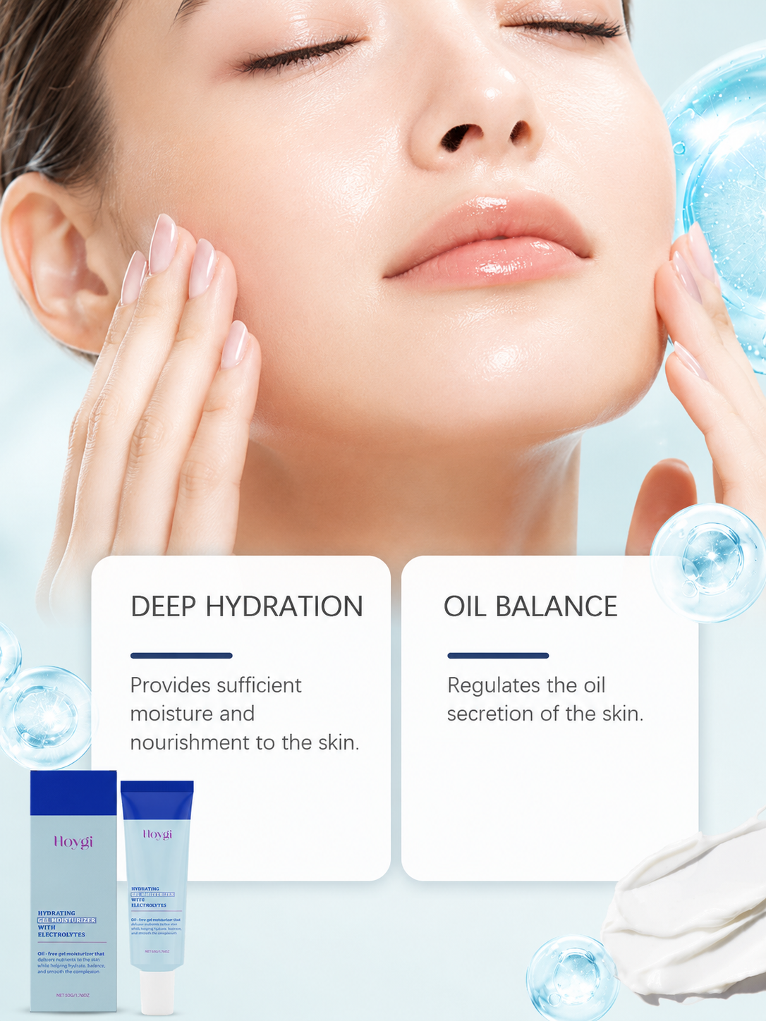 Hydrating Gel Moisturizer — Oil-Free with Electrolytes