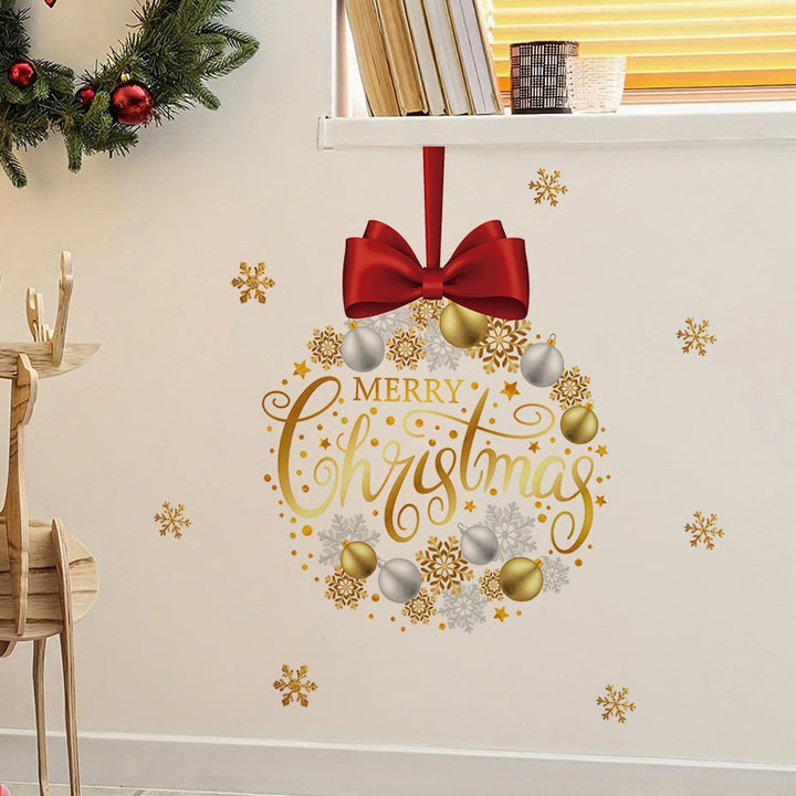 Christmas Wall Sticker: Elegant Merry Christmas Decor
