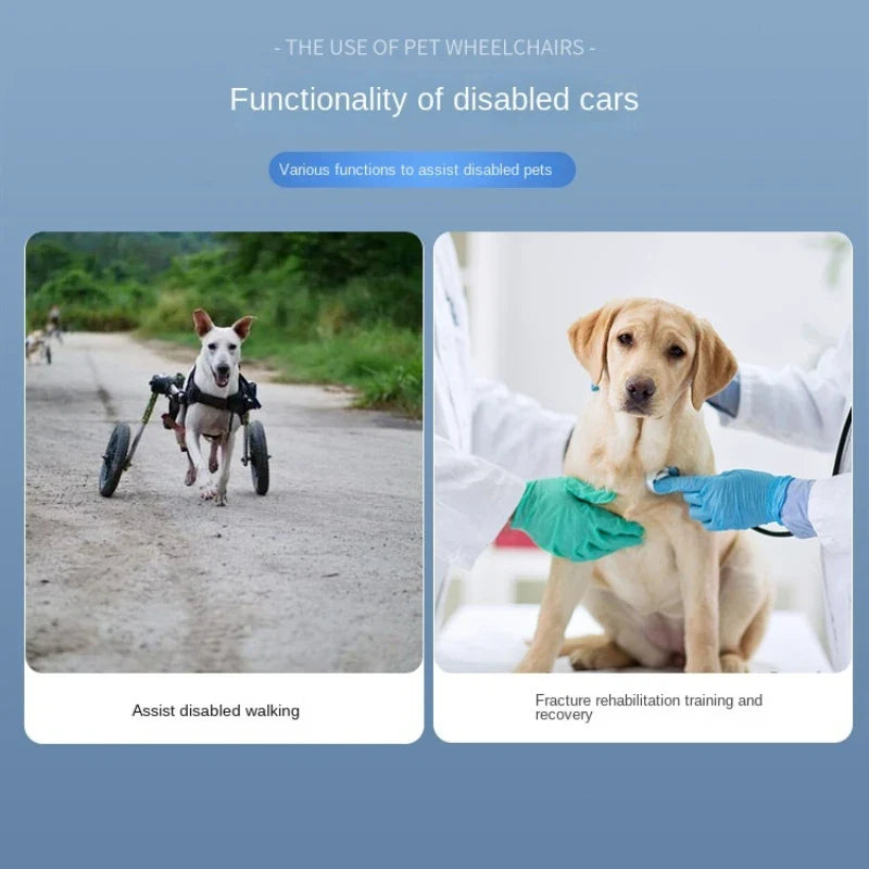 Dog Wheelchair Cart for Assisted Walking & Rehab Aid