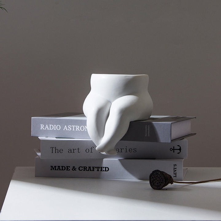 Ceramic Human Body Vase for Modern Floral Displays