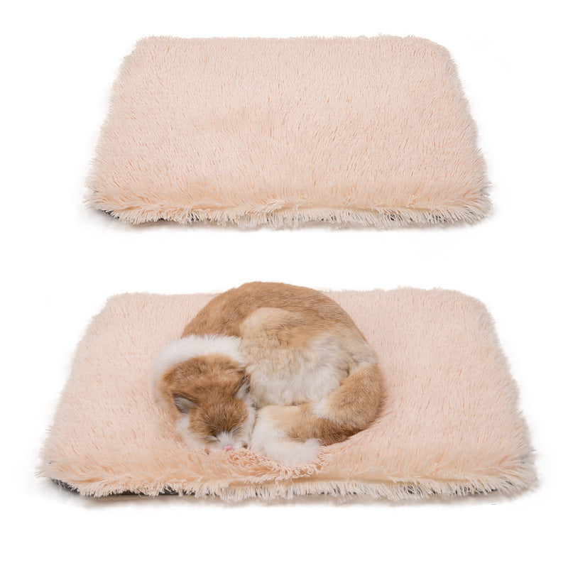 Plush Pet Mat for Warm, Cozy Winter Floor Lounging