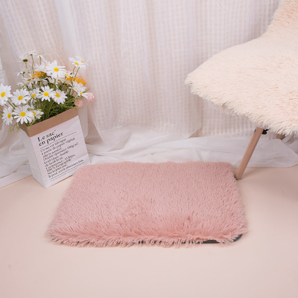 Plush Pet Mat for Warm, Cozy Winter Floor Lounging
