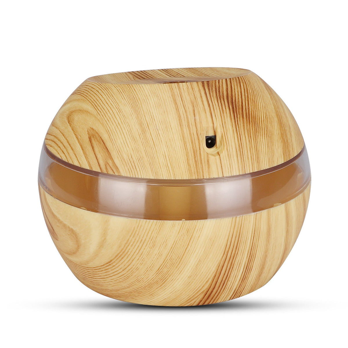 Wood-Grain USB Humidifier & LED Aroma Diffuser for Desk