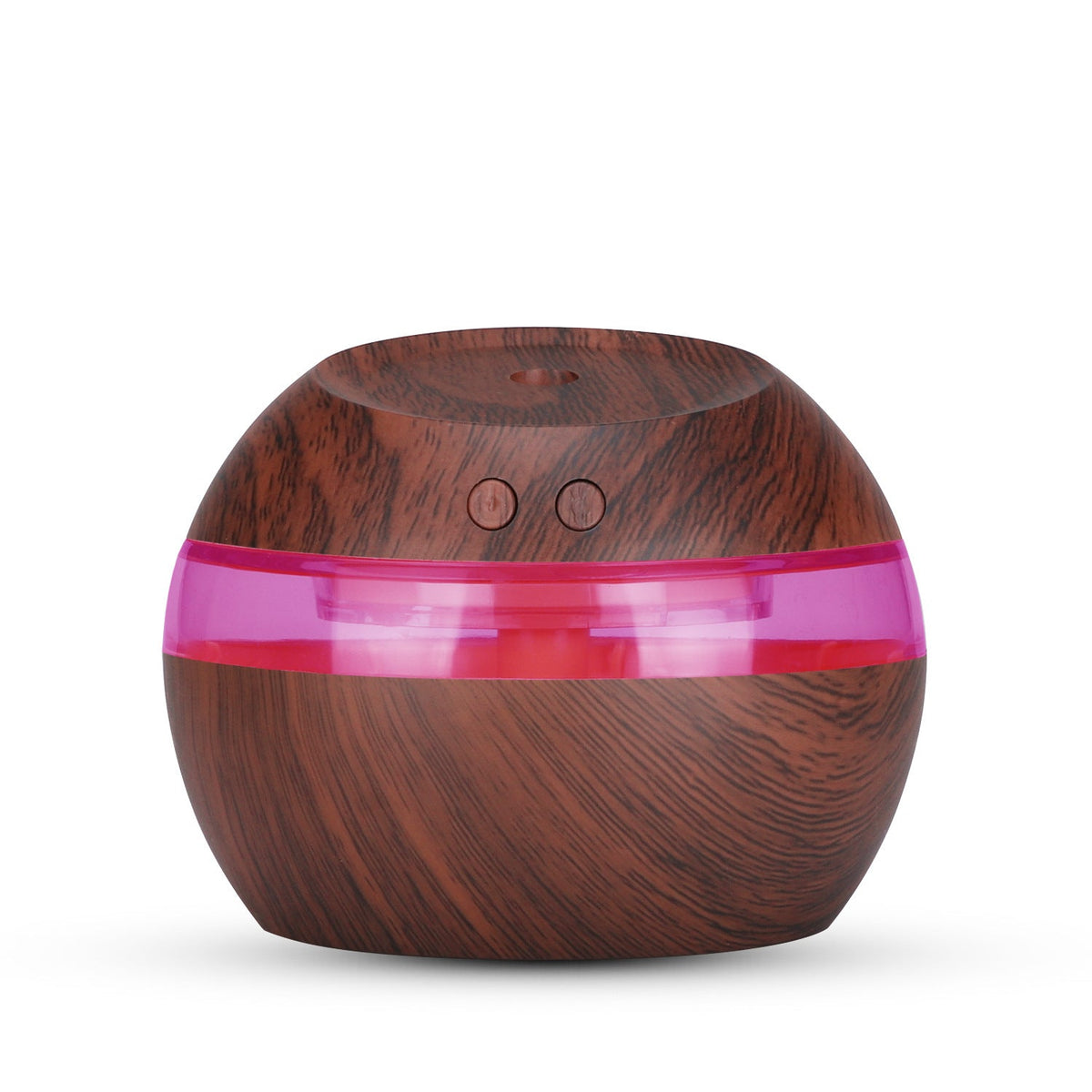 Wood-Grain USB Humidifier & LED Aroma Diffuser for Desk