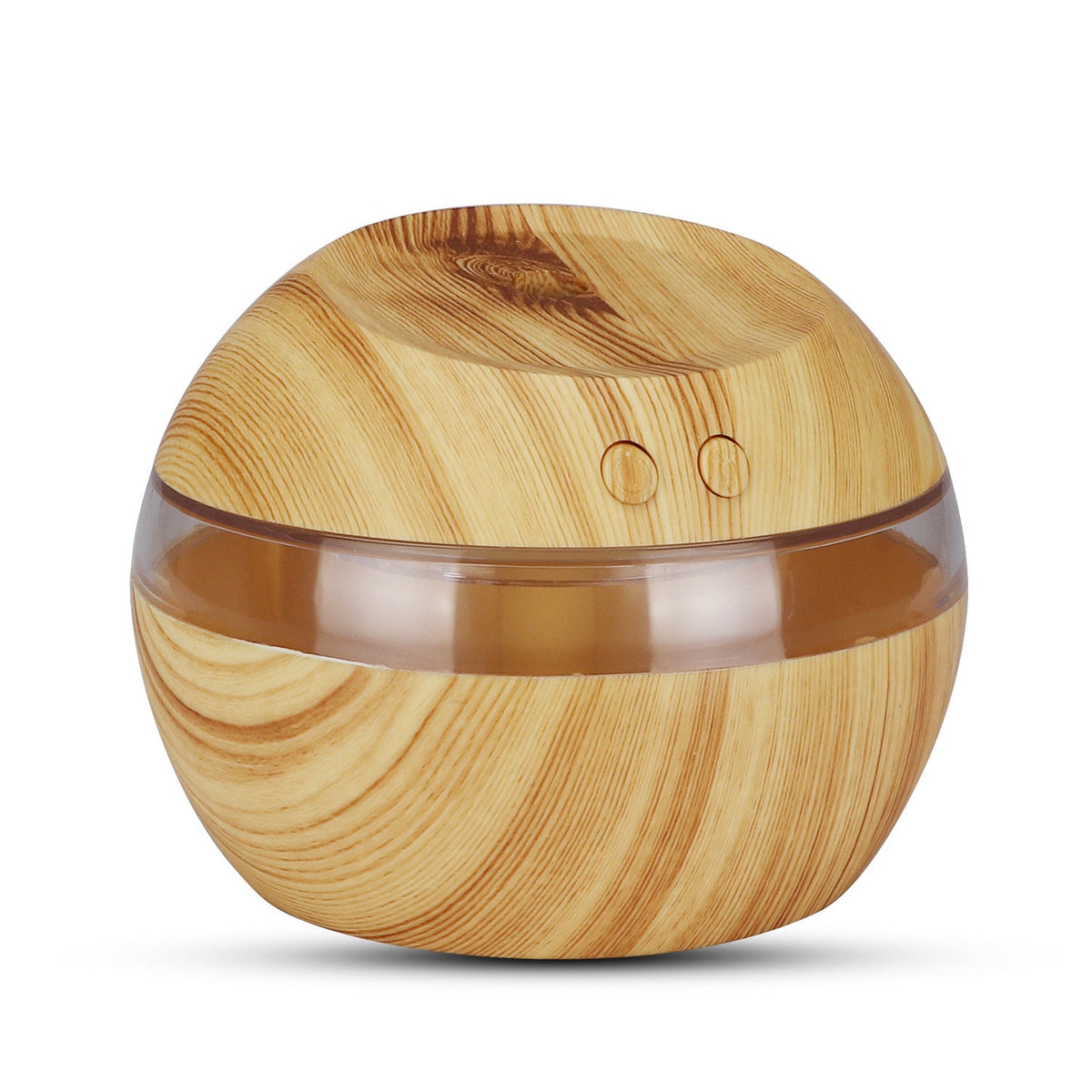 Wood-Grain USB Humidifier & LED Aroma Diffuser for Desk