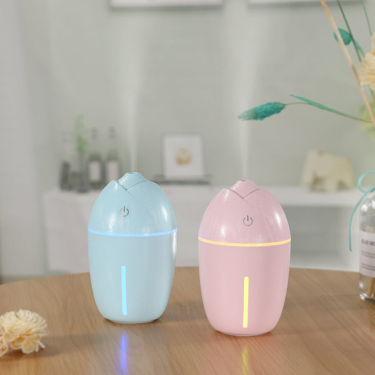 Compact USB Humidifier for Desk, Car and Bedroom Air