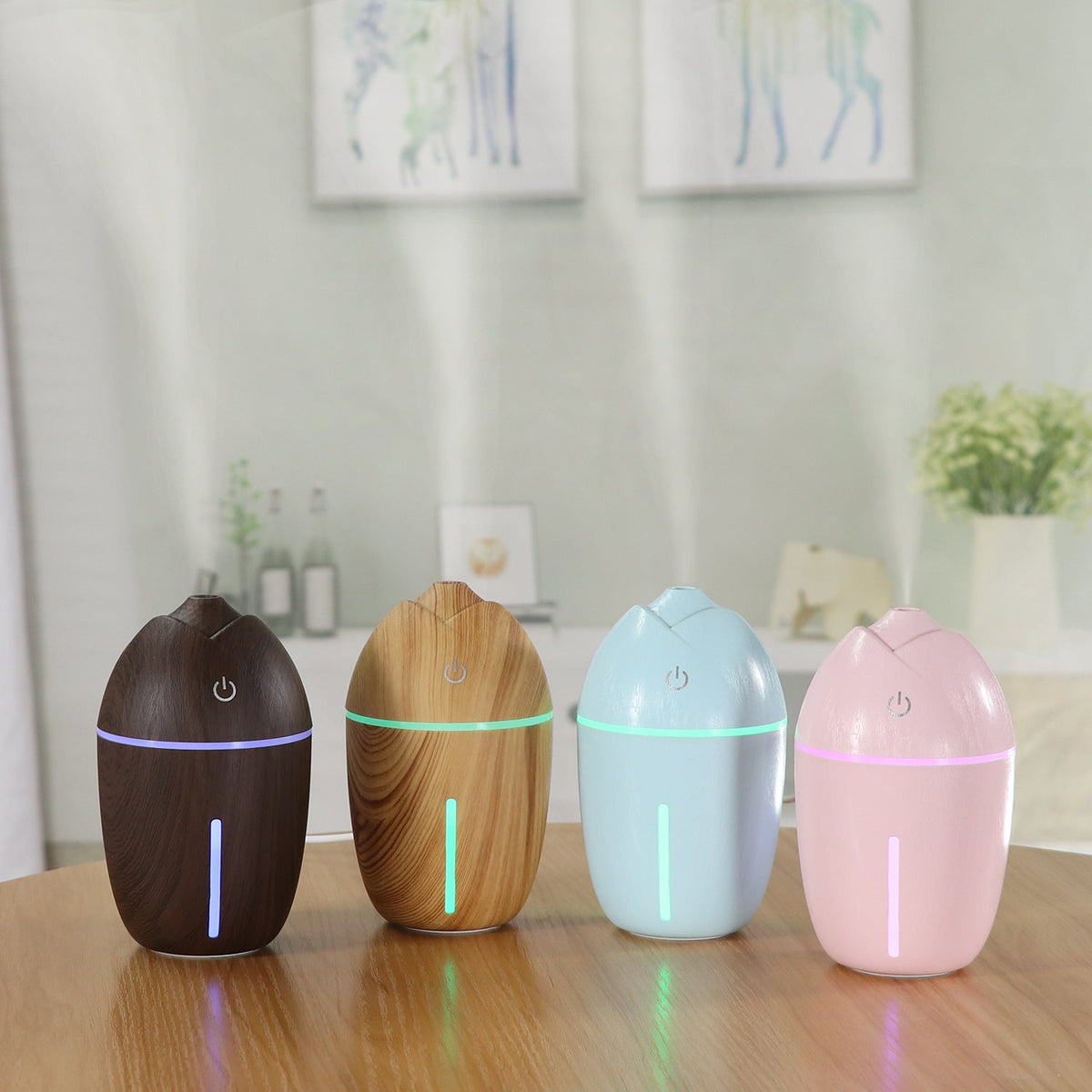 Compact USB Humidifier for Desk, Car and Bedroom Air