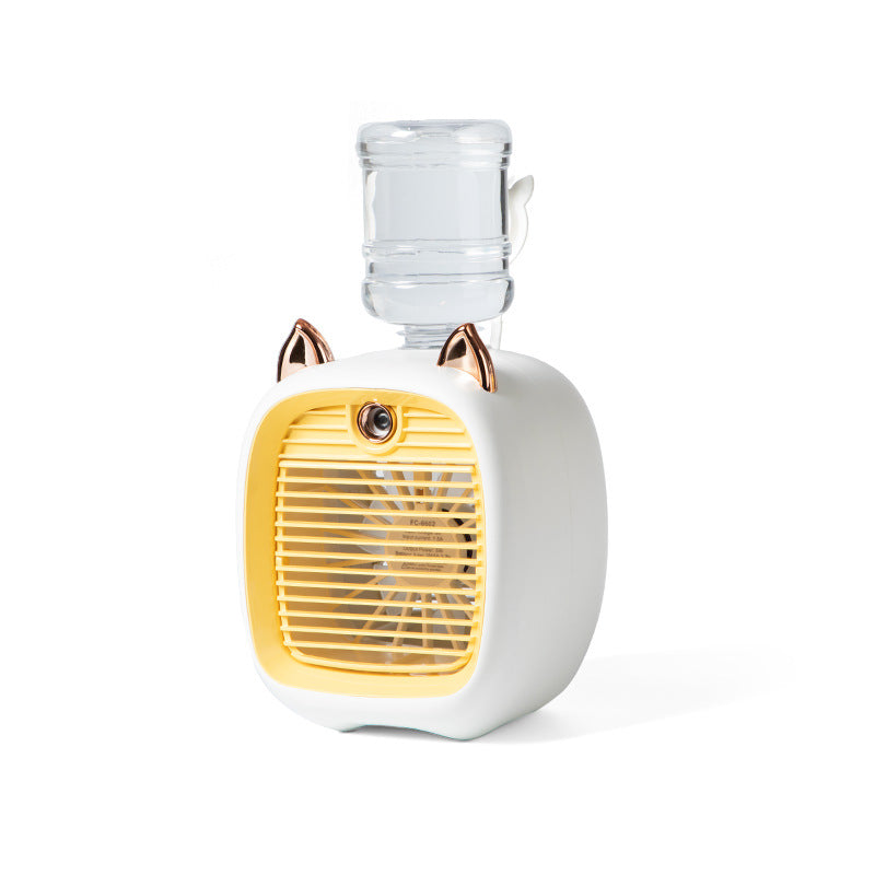 Mini Desktop Fan with Mist Spray, USB Portable Cooler