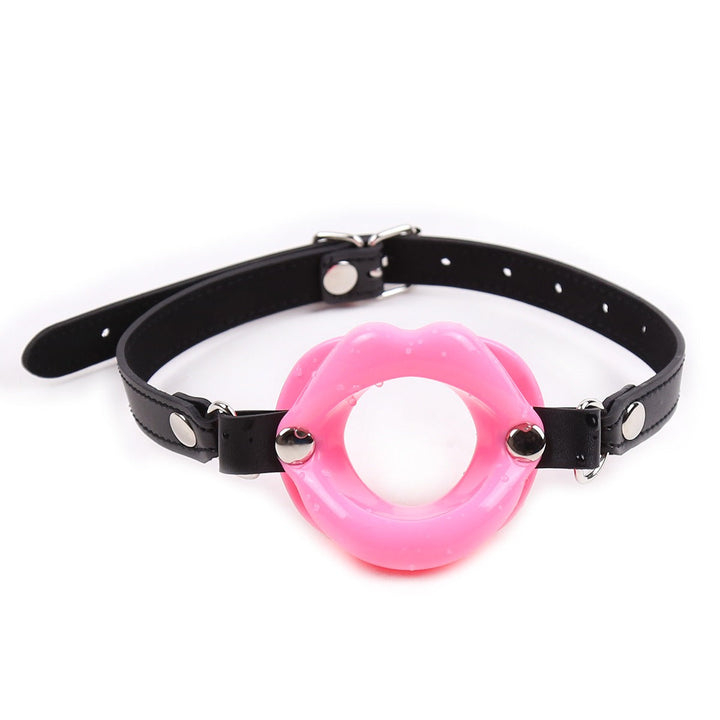 Leather Lip Roleplay Mouth Opener Toy for Couples