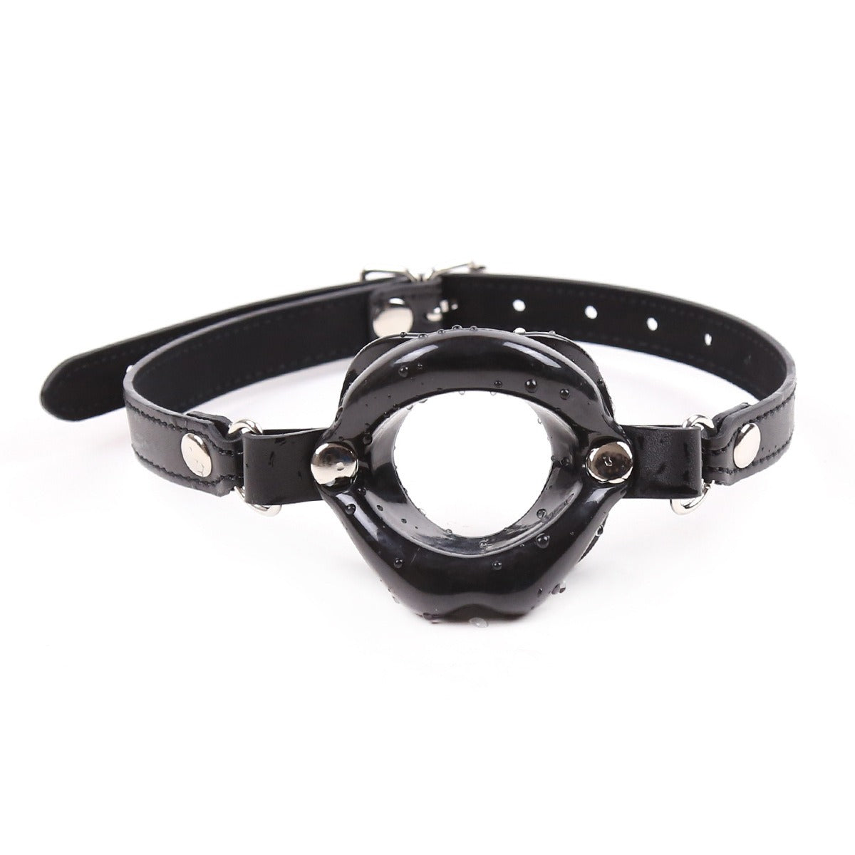 Leather Lip Roleplay Mouth Opener Toy for Couples
