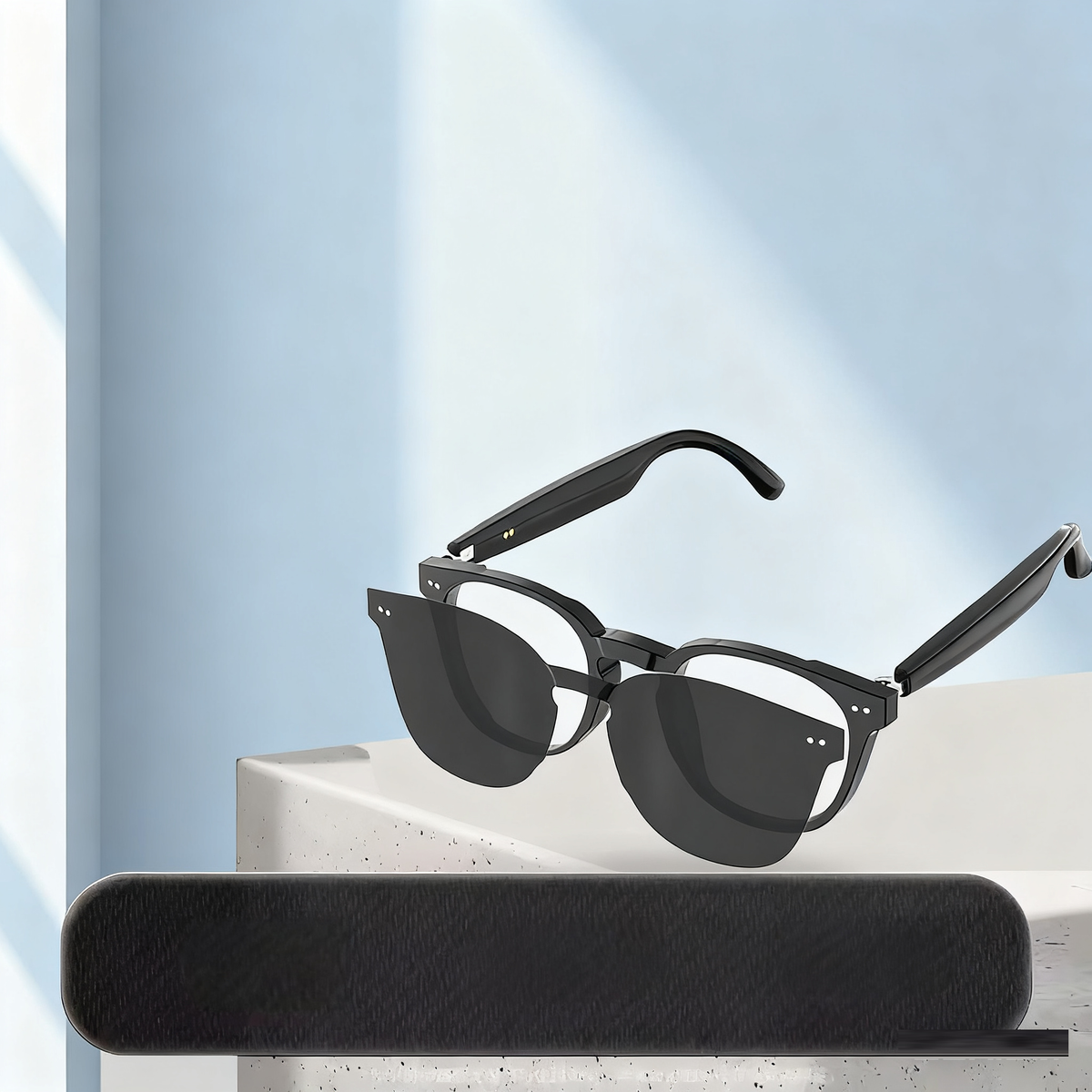 AI Translation Bluetooth Glasses with Open-Ear Audio