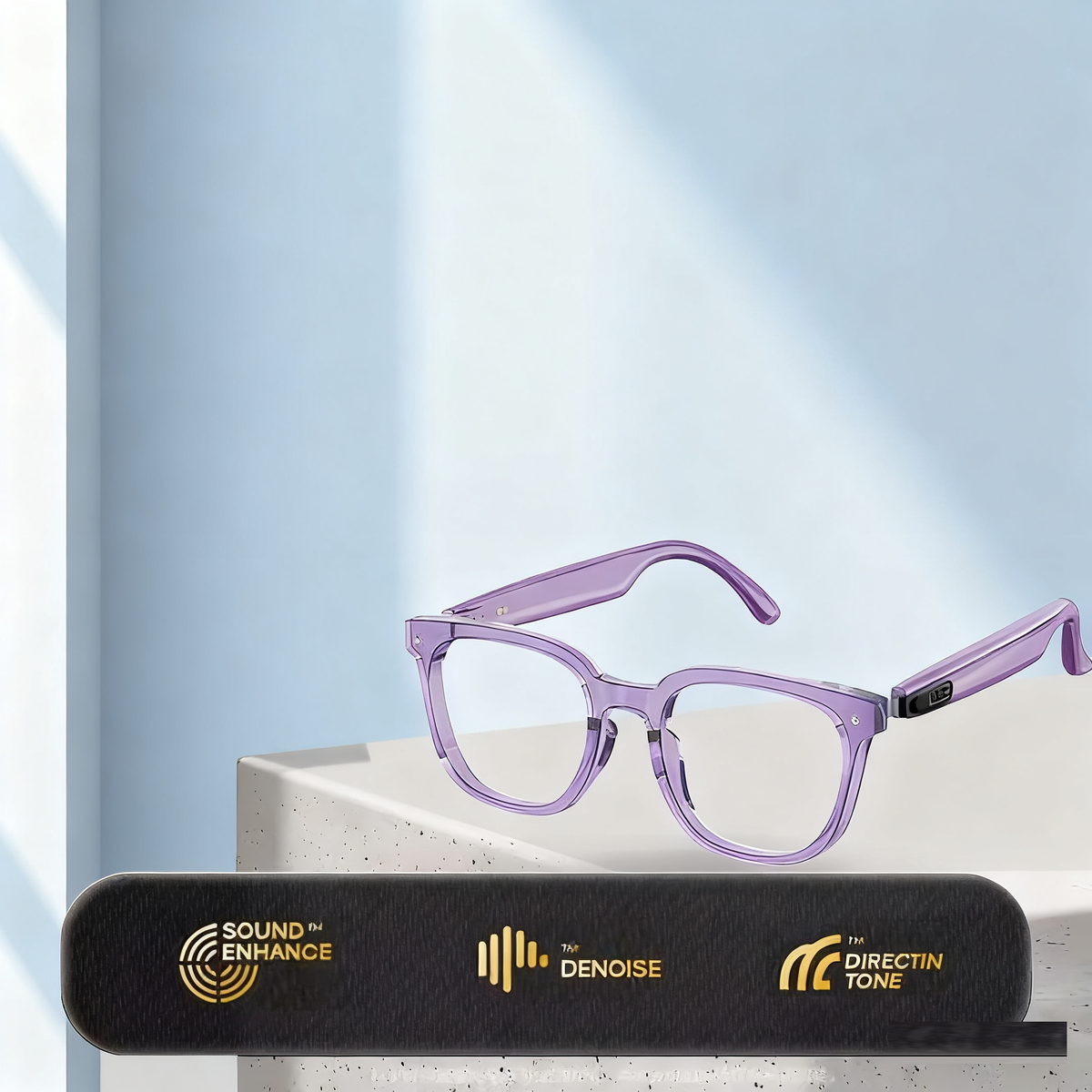 AI Translation Bluetooth Glasses with Open-Ear Audio