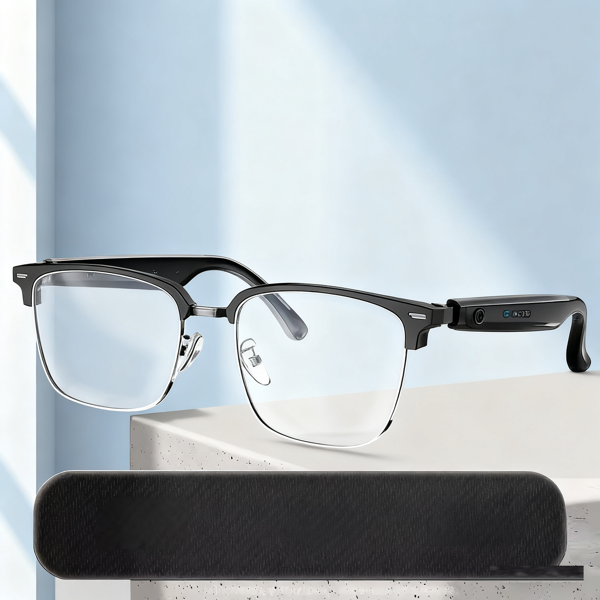 AI Translation Bluetooth Glasses with Open-Ear Audio