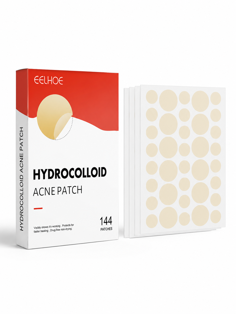 Hydrocolloid Acne Patches – Invisible Pimple Treatment, 144 Count