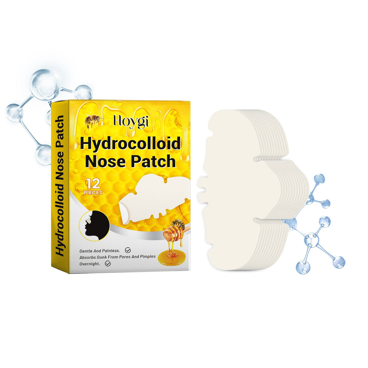 Hydrocolloid Nose Patches for Blackheads, Overnight