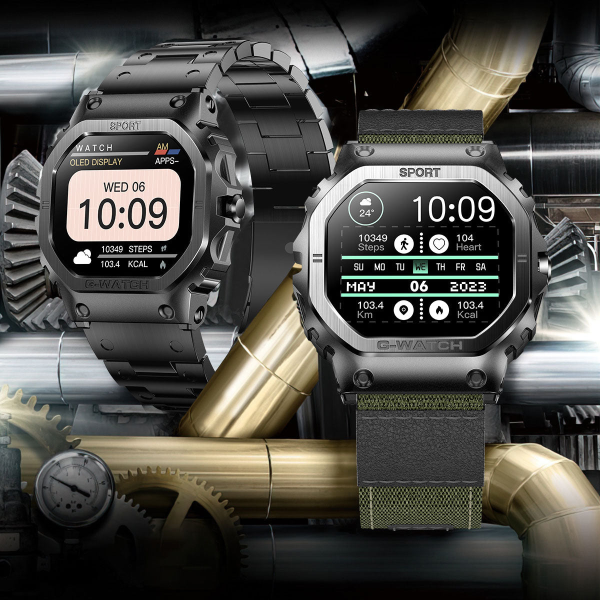 Smartwatch with Bluetooth Calling and Heart Rate Tracking